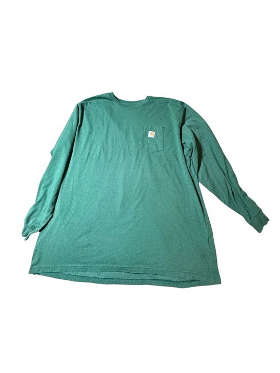 Carhartt Other - Carhartt shirt men's 3XL Tall green long sleeve pocket thick heavy cotton